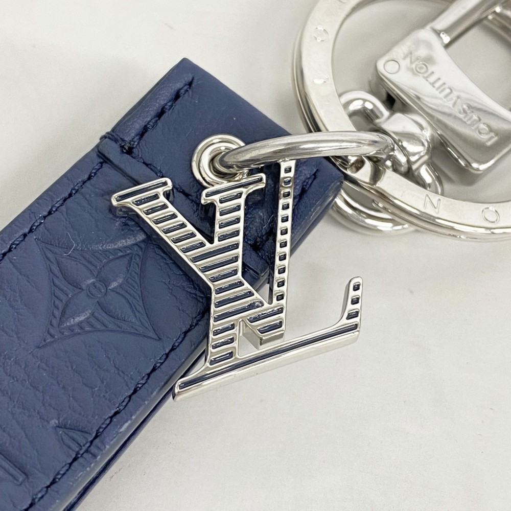 Louis Vuitton Keychain Monogram Shadow Dragonne M01945 Navy Men's - Picture 3 of 5